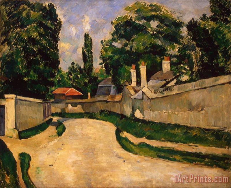 Paul Cezanne Houses Along a Road Art Painting