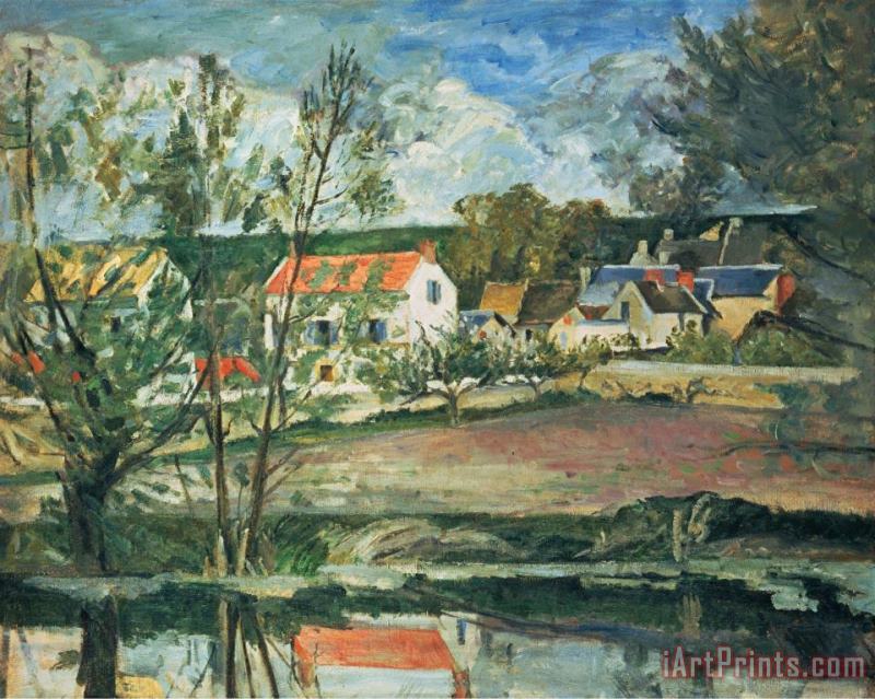 Paul Cezanne In The Valley of The Oise River 1873 1875 Art Print