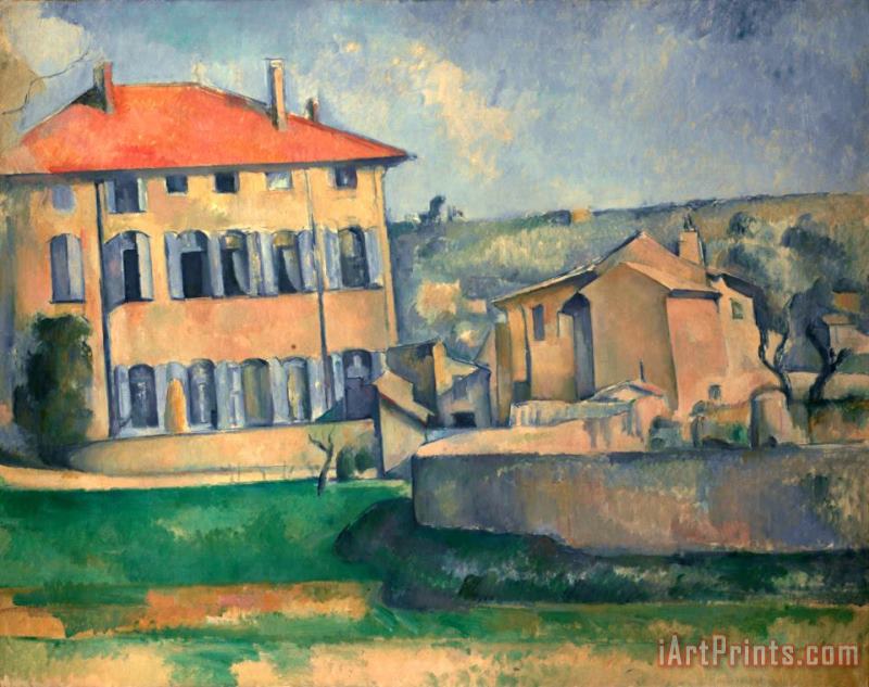 Paul Cezanne Jas De Bouffan Art Painting