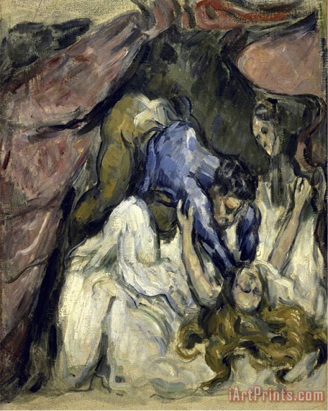 Paul Cezanne La Femme Etranglee Art Painting