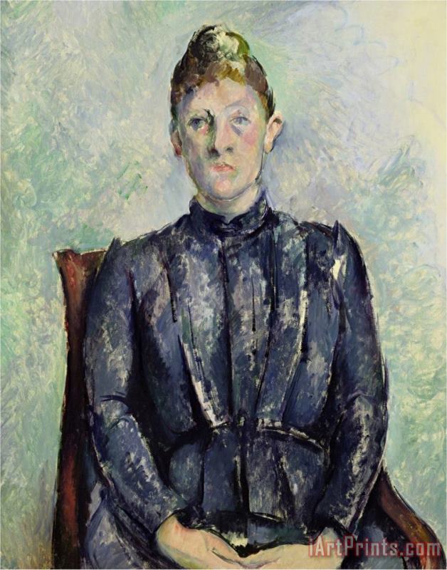 Paul Cezanne Madame Cezanne Circa 1885 90 Art Painting