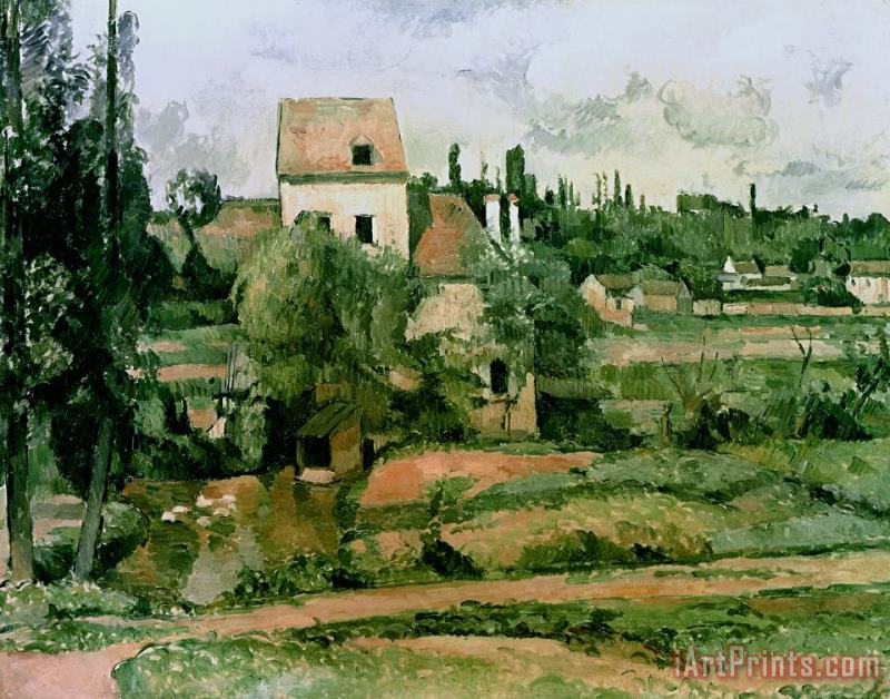 Paul Cezanne Moulin de la Couleuvre at Pontoise Art Painting