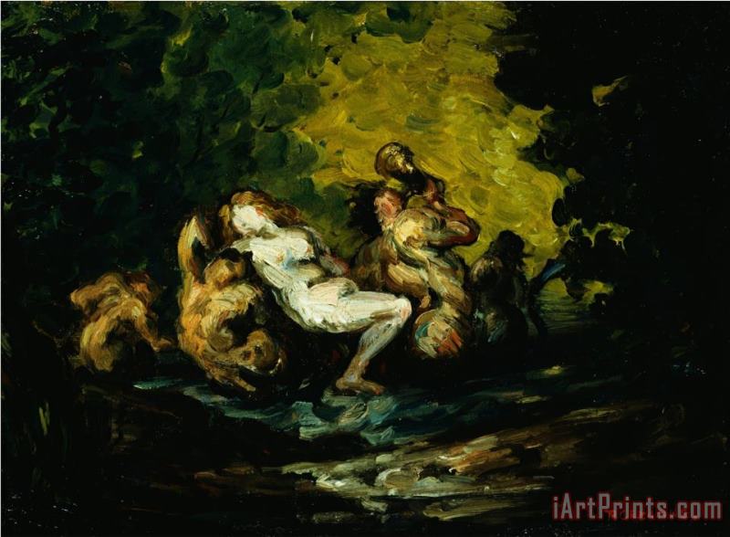 Paul Cezanne Nereid And Tritons Art Painting