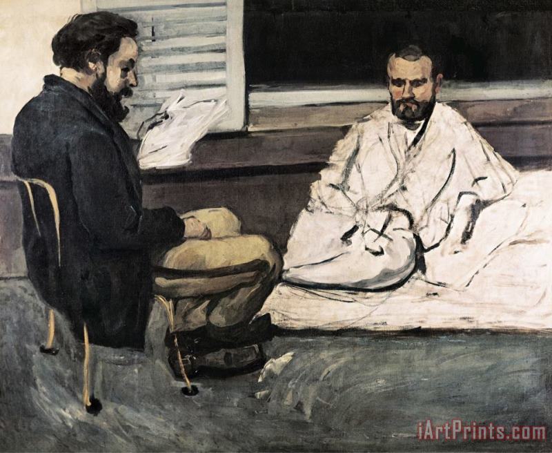 Paul Alexis Reading a Manuscript to Emile Zola painting - Paul Cezanne Paul Alexis Reading a Manuscript to Emile Zola Art Print