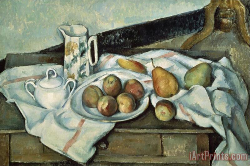 Paul Cezanne Peaches And Pears Art Print