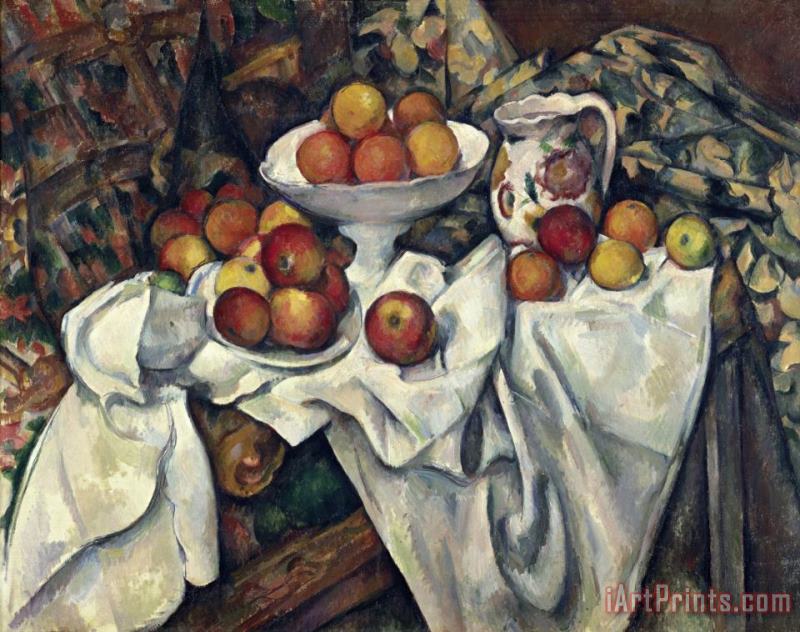 Still Life with Apples And Oranges About 1895 1900 painting - Paul Cezanne Still Life with Apples And Oranges About 1895 1900 Art Print