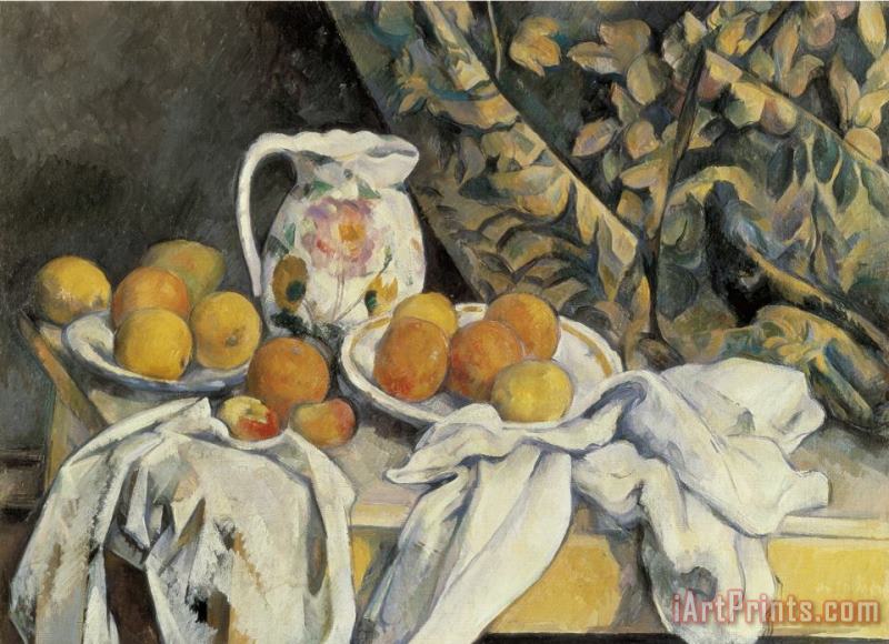 Paul Cezanne Still Life with Drapery Art Print