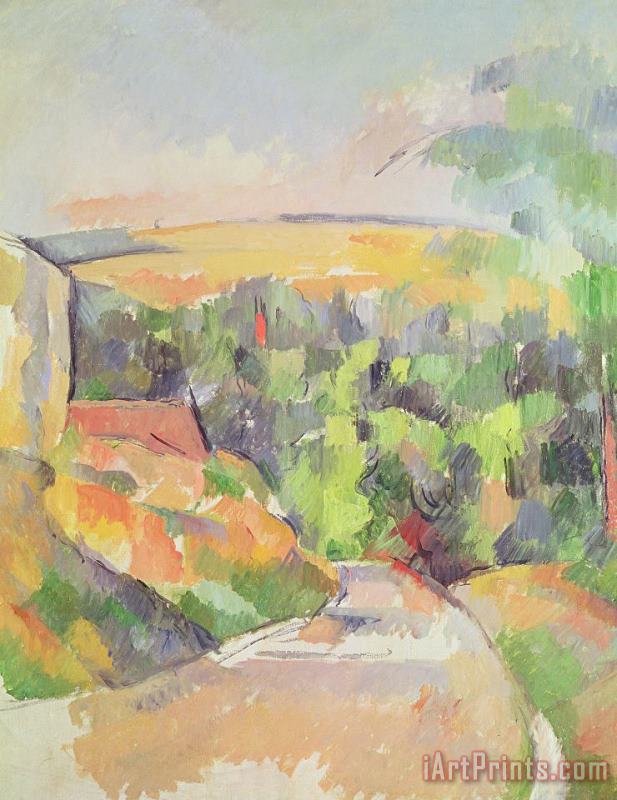 Paul Cezanne The Bend in the Road Art Print