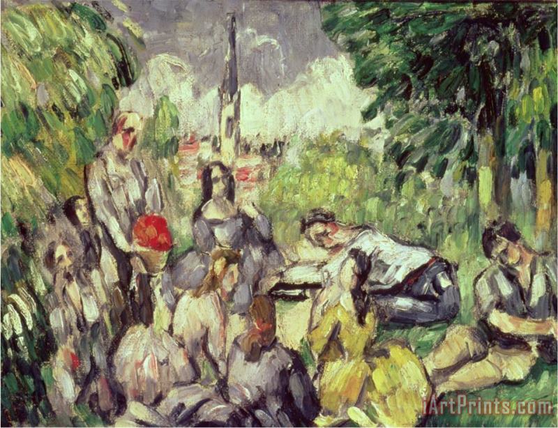 Paul Cezanne The Picnic Circa 1873 78 Art Painting