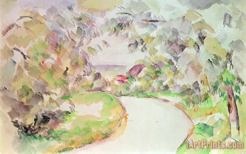 Paul Cezanne The Winding Road Art Painting