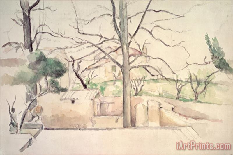 Paul Cezanne Winter Jas De Bouffan W C Art Painting