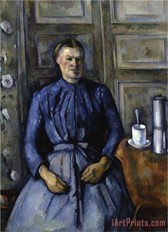Woman with a Coffee Pot C 1890 95 painting - Paul Cezanne Woman with a Coffee Pot C 1890 95 Art Print