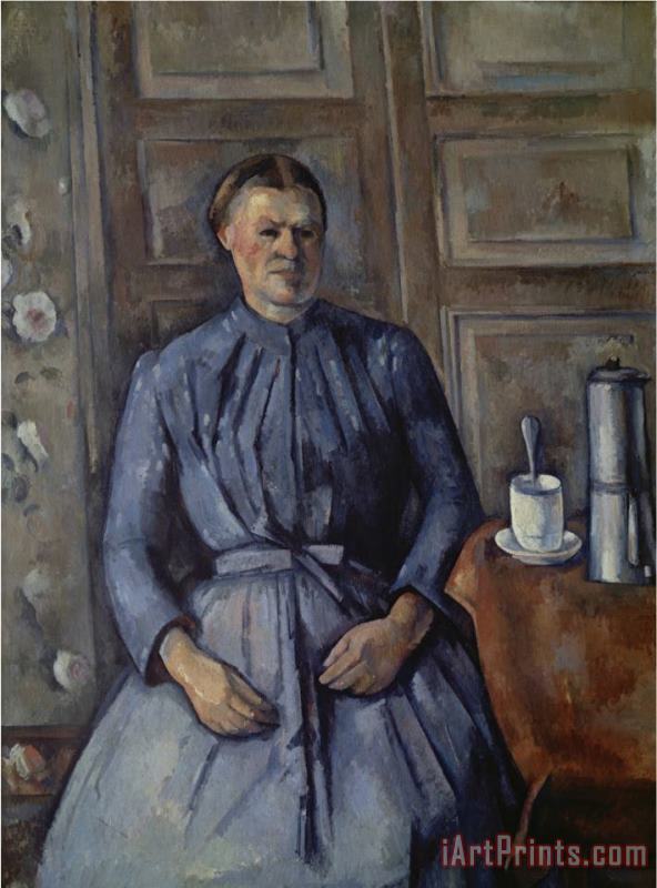 Paul Cezanne Woman with Coffee Pot Femme a La Cafetiere About 1890 95 Art Painting