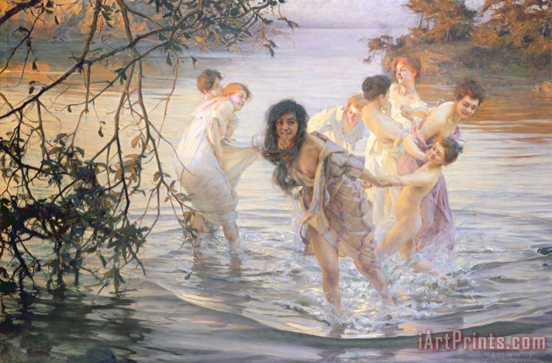 Paul Chabas Happy Games Art Painting