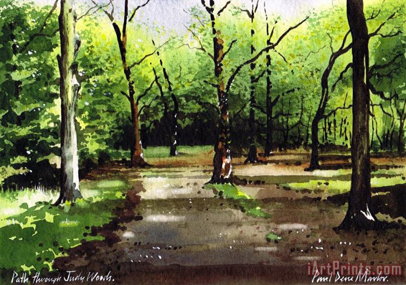 Paul Dene Marlor Path Through Judy Woods Art Print