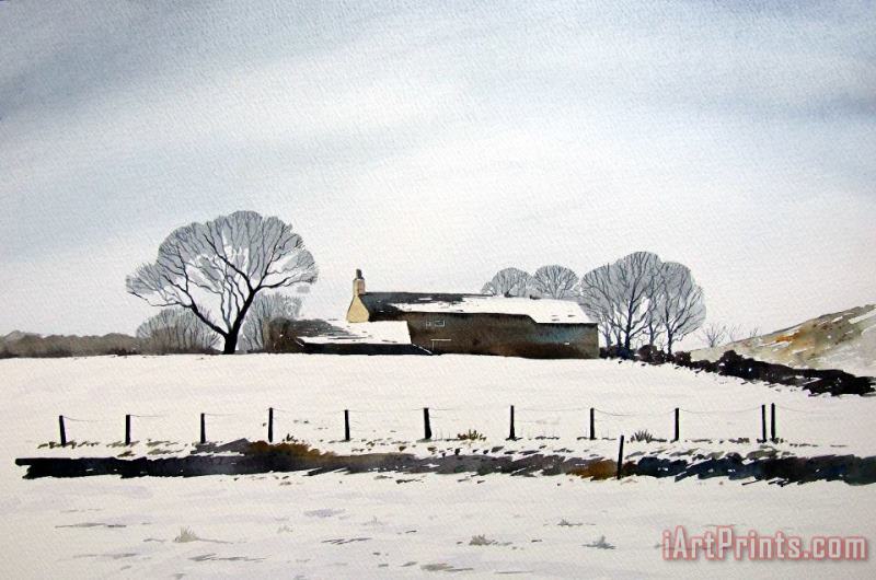 Paul Dene Marlor Snow Scene Barkisland Art Print