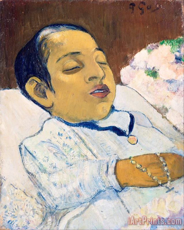 Atiti painting - Paul Gauguin Atiti Art Print