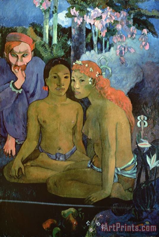 Contes Barbares painting - Paul Gauguin Contes Barbares Art Print