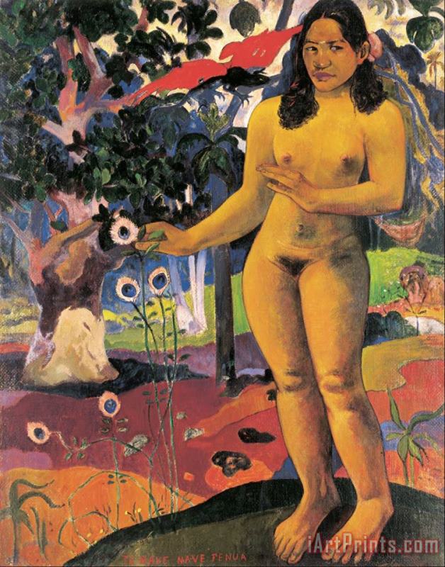 Paul Gauguin Delightful Land (te Nave Nave Fenua) Art Painting