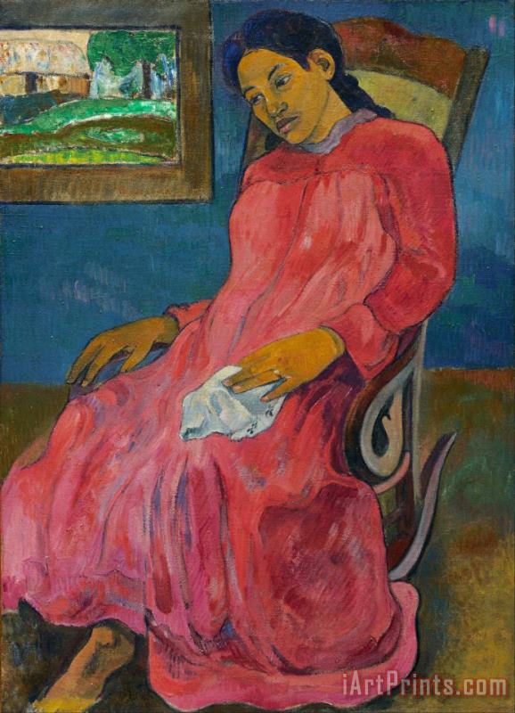 Paul Gauguin Faaturuma (melancholic) Art Print