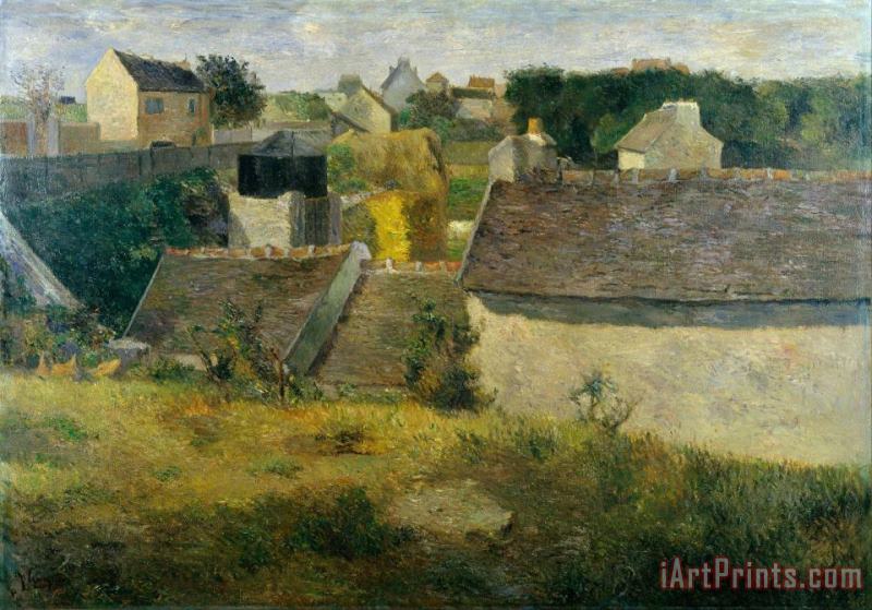 Houses at Vaugirard painting - Paul Gauguin Houses at Vaugirard Art Print