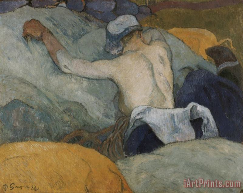 Paul Gauguin In The Heat (the Pigs) Art Print