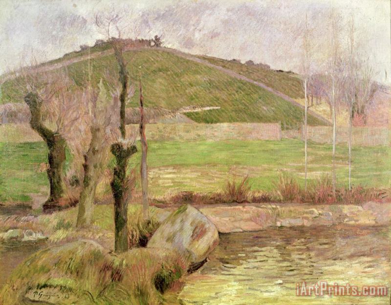 Landscape near Pont Aven painting - Paul Gauguin Landscape near Pont Aven Art Print