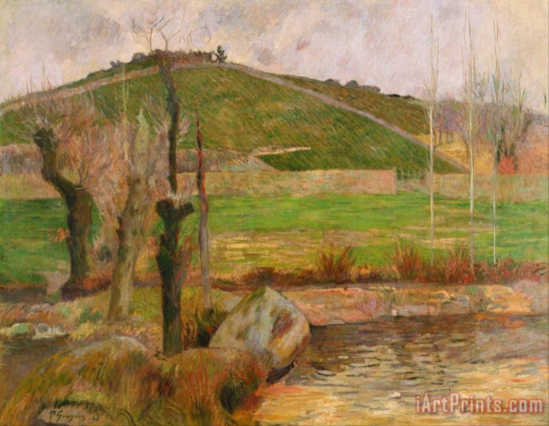 Landscape Near Pont Aven painting - Paul Gauguin Landscape Near Pont Aven Art Print