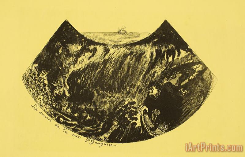 Les Drames De La Mer painting - Paul Gauguin Les Drames De La Mer Art Print