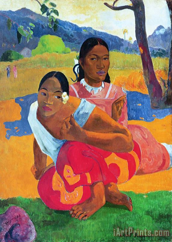 Paul Gauguin Nafea Faaipoipo (when Are You Getting Married?) Art Painting