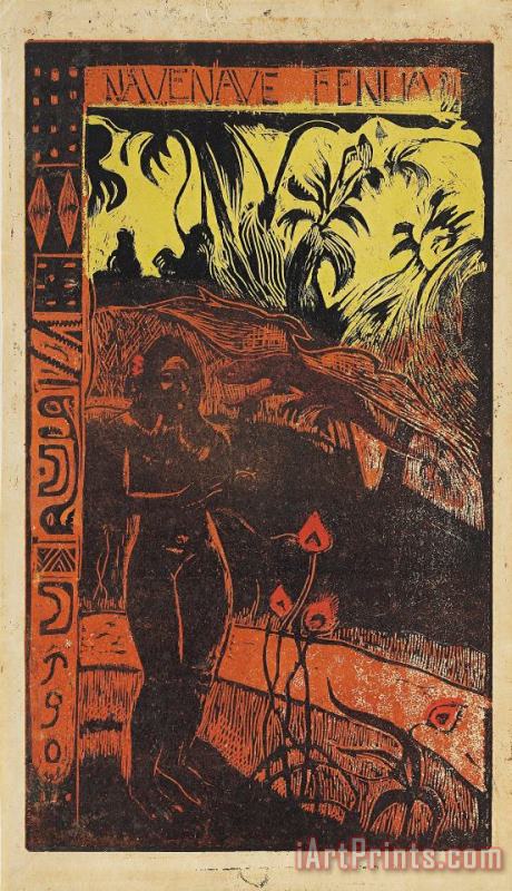 Paul Gauguin Nave Nave Fenua From The Noa Noa Series Art Print