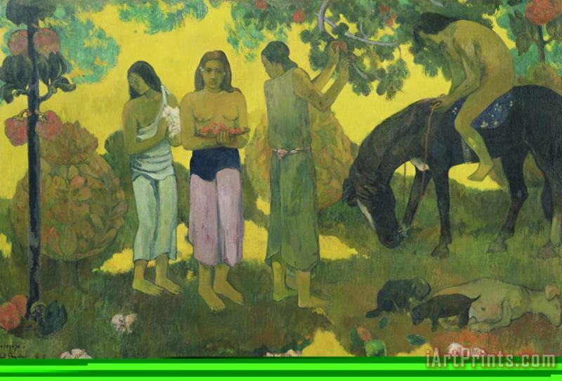 Paul Gauguin Rupe Rupe (fruit Gathering) Art Painting
