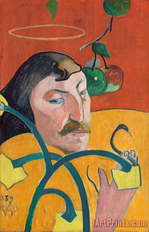 Self Portrait painting - Paul Gauguin Self Portrait Art Print