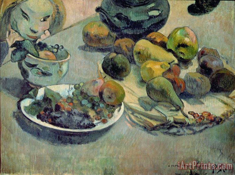 Still Life with Fruit painting - Paul Gauguin Still Life with Fruit Art Print