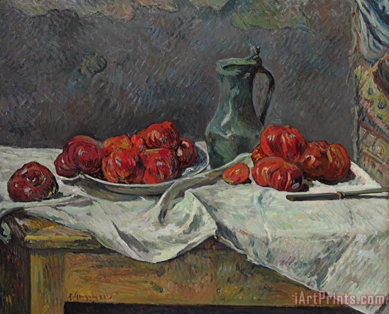 Still Life With Tomatoes painting - Paul Gauguin Still Life With Tomatoes Art Print