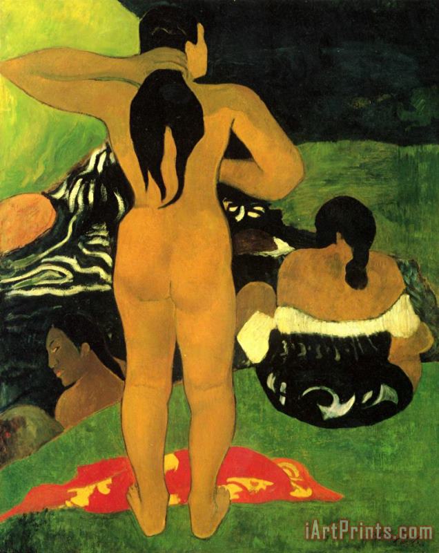 Tahitian Beach painting - Paul Gauguin Tahitian Beach Art Print