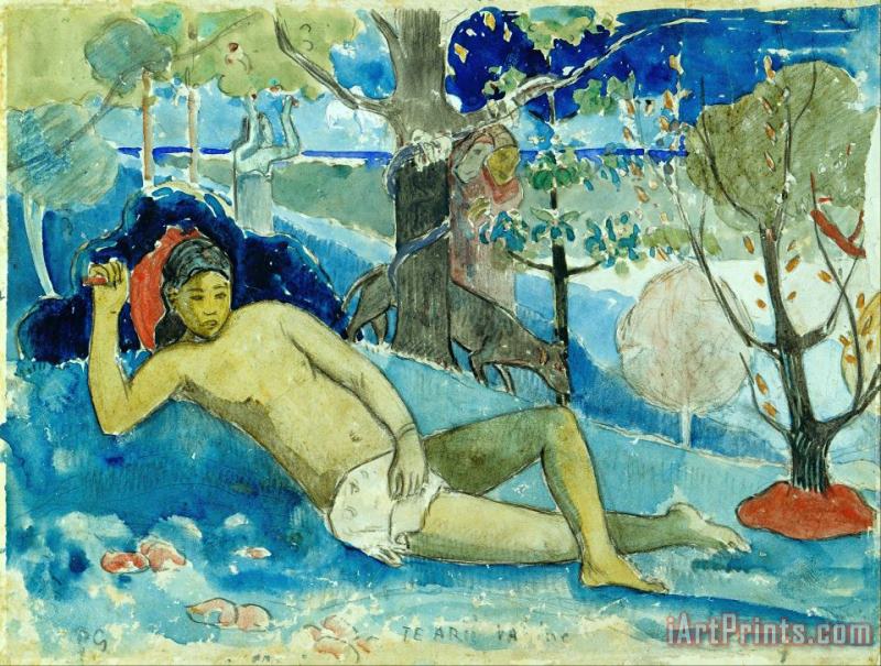 Paul Gauguin Te Arii Vahine (the Queen of Beauty Or The Noble Queen) Art Print
