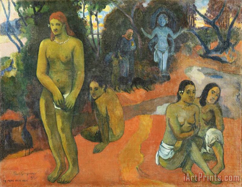 Te Pape Nave Nave (delectable Waters) painting - Paul Gauguin Te Pape Nave Nave (delectable Waters) Art Print