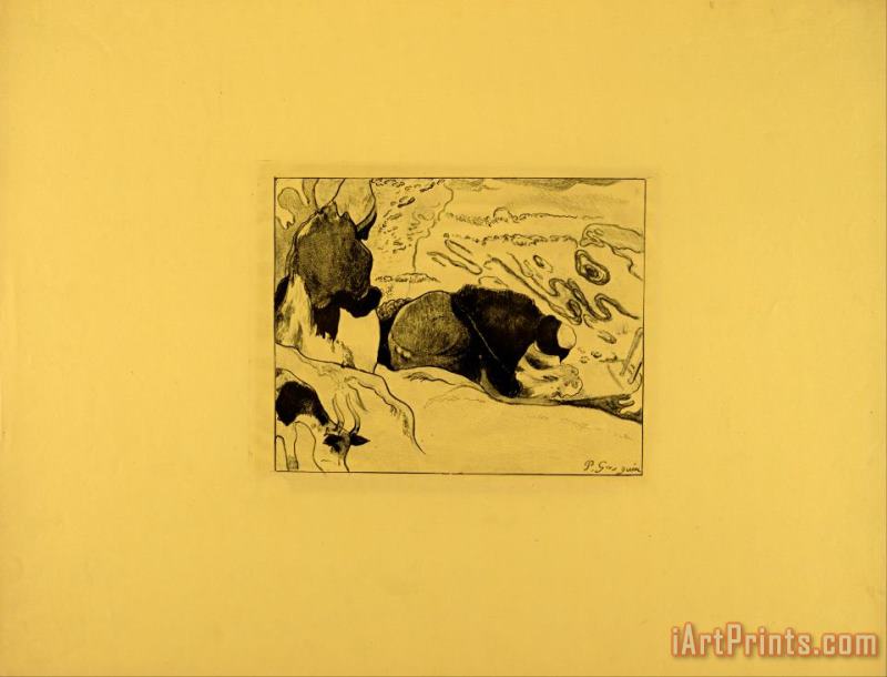 Paul Gauguin The Laundresses Art Print