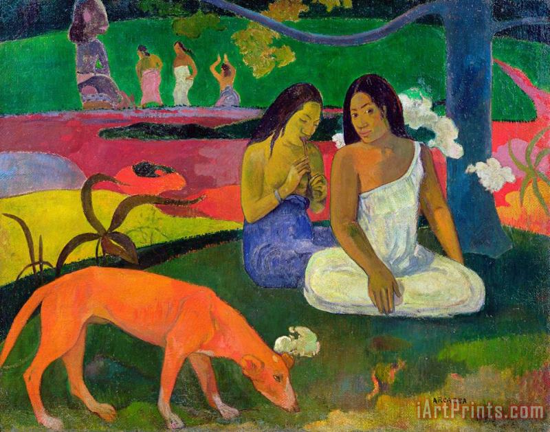 Paul Gauguin The Red Dog Art Painting
