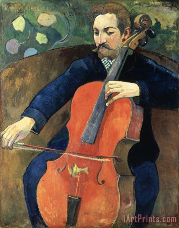 Paul Gauguin Upaupa Schneklud (the Player Schneklud) Art Print