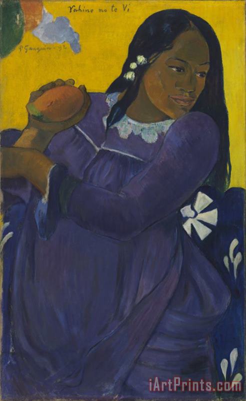 Paul Gauguin Vahine No Te VI (woman of The Mango) Art Painting