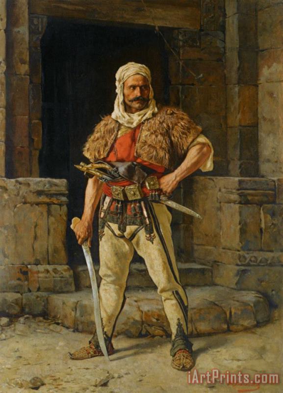 Paul Joanovitch A Serbian Warrior Art Painting