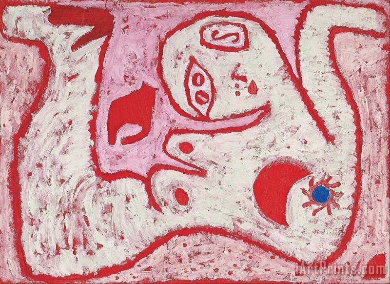 Paul Klee A Woman for Gods Art Print