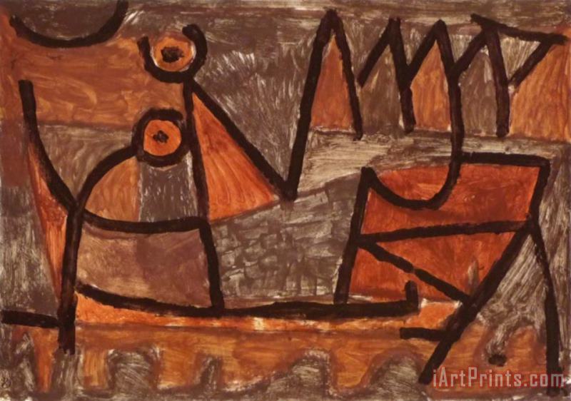 Paul Klee Dark Voyage Art Painting