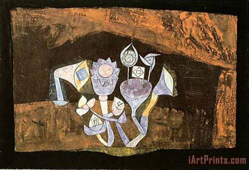 Paul Klee Hoehlenblueten C 1926 Art Painting