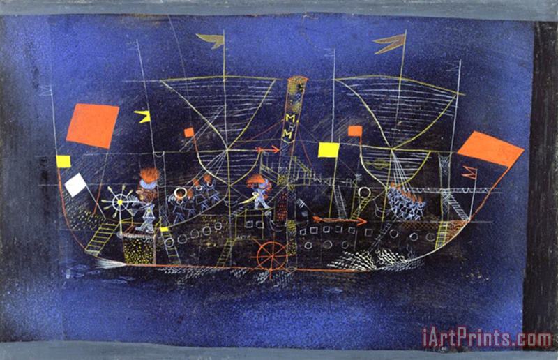 Paul Klee The Adventure Ship 1927 Art Print