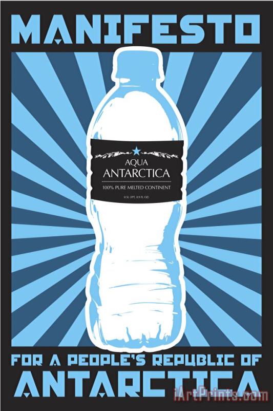 Paul Miller Manifesto for a People's Republic of Antarctica 5 Art Print