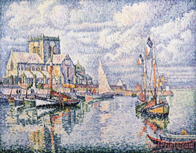 Le Port De Barfleur painting - Paul Signac Le Port De Barfleur Art Print