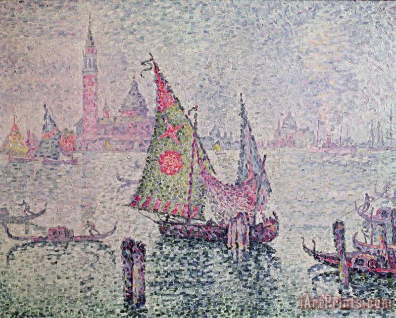 Paul Signac The Green Sail Art Painting